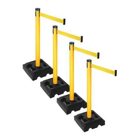 Barrier Systems,post Yellow,10 Ft. Belt