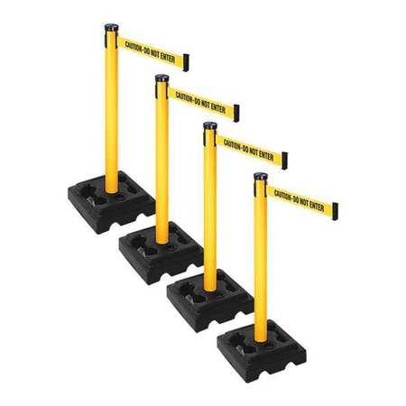 Barrier Systems,post Yellow,10 Ft. Belt