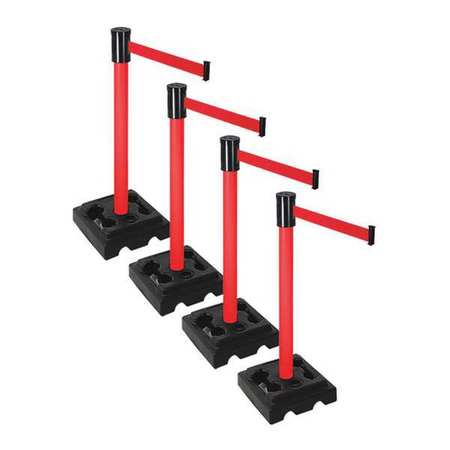 Barrier Systems,post Red,15 Ft. Belt (1