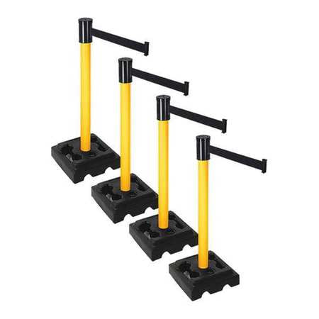 Barrier Systems,post Yellow,15 Ft. Belt