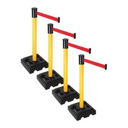 Barrier Systems,post Yellow,15 Ft. Belt