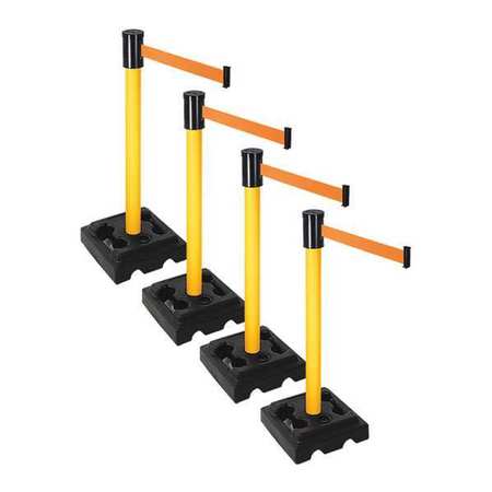 Barrier Systems,post Yellow,15 Ft. Belt