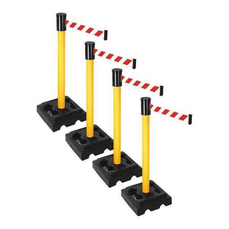 Barrier Systems,post Yellow,15 Ft. Belt