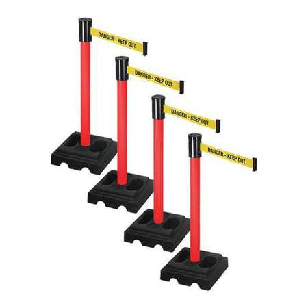 Barrier Systems,post Red,15 Ft. Belt (1