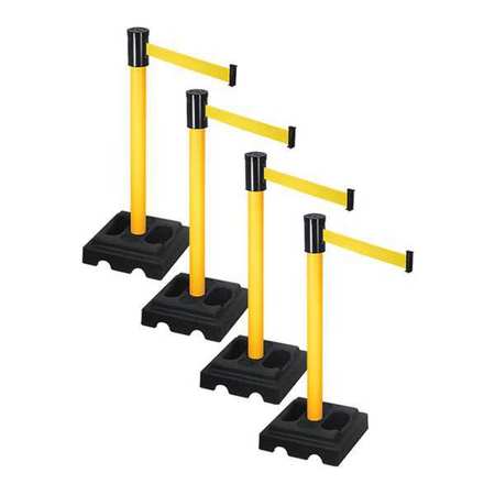 Barrier Systems,post Yellow,15 Ft. Belt