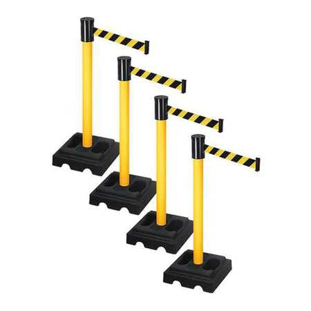 Barrier Systems,post Yellow,15 Ft. Belt