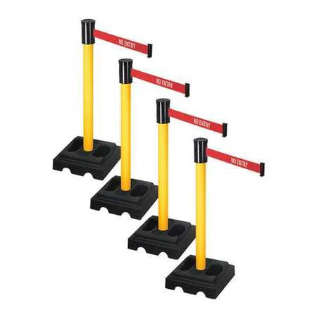 Barrier Systems,post Yellow,15 Ft. Belt