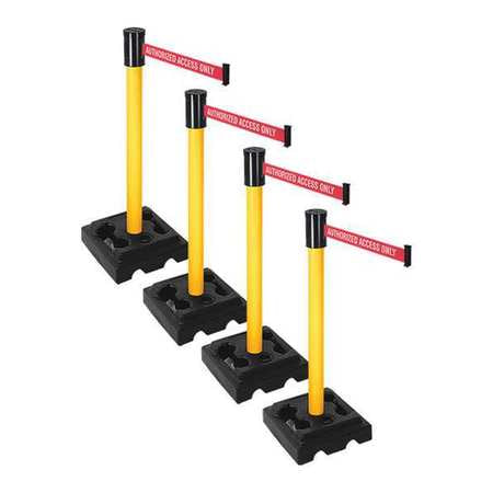 Barrier Systems,post Yellow,15 Ft. Belt