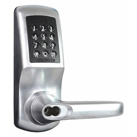 Keyless Lock,brushed Steel,grade 2 (1 Un