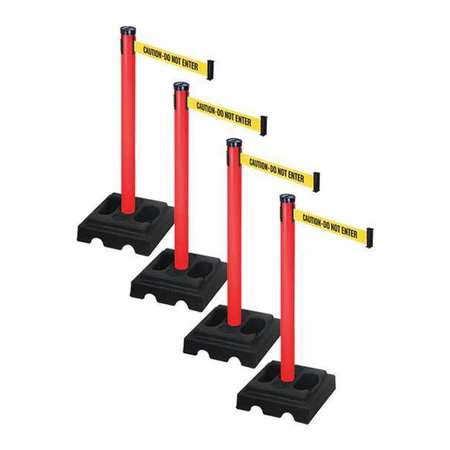 Barrier Systems,post Red,10 Ft. Belt (1