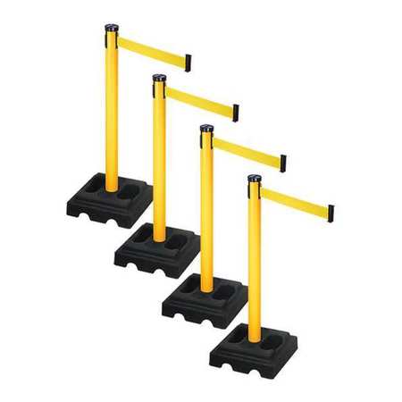 Barrier Systems,post Yellow,10 Ft. Belt