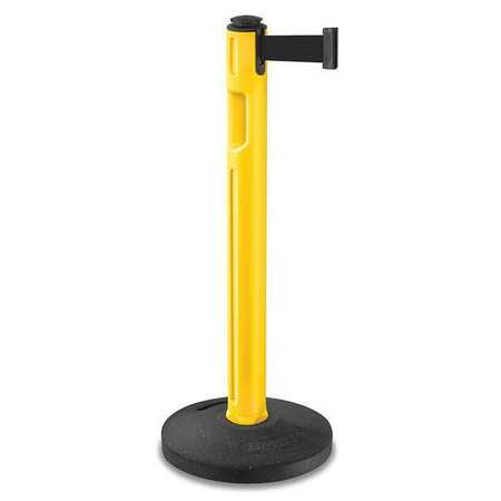 Barrier Post,38-1/4" H,yellow (1 Units I