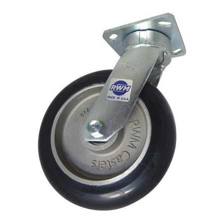 Kingpinless Swivel Plate Caster,1500 Lb.