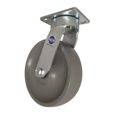 Kingpinless Swivel Plate Caster,1800 Lb.