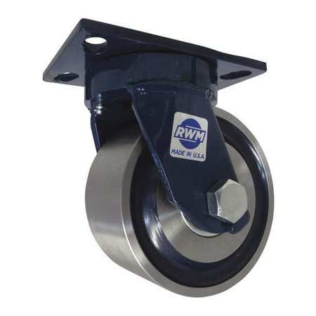 Kingpinless Swivel Plate Caster,6000 Lb.