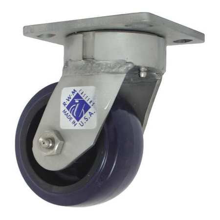 Kingpinless Swvl Caster,600 Lb,blue (1 U