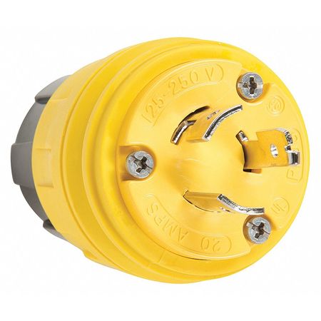 Watertight Locking Plug,125/250vac,20a (