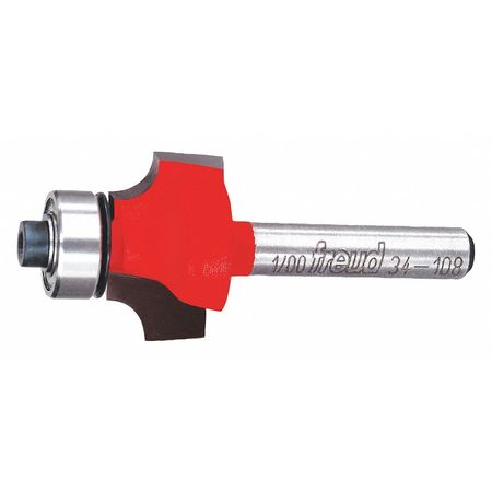 Roundover Router Bit,7/8" Cutting Dia. (