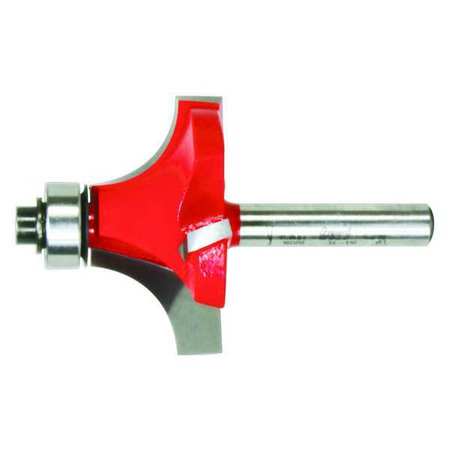 Roundover Router Bit,1-1/2" Cutting Dia.