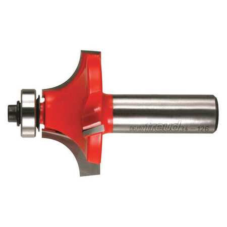 Roundover Router Bit,1-5/8" Cutting Dia.