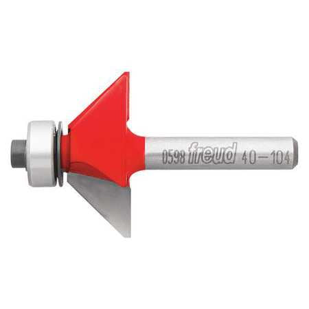 Chamfer Router Bit,1-11/32" Cutting Dia.