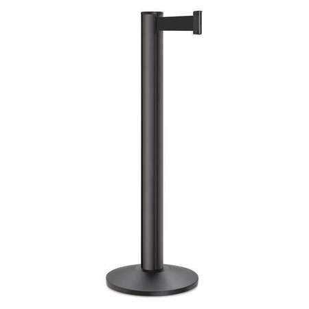 Barrier Post,steel,black Wrinkle (1 Unit