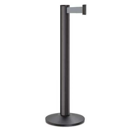 Barrier Post,steel,black Wrinkle (1 Unit