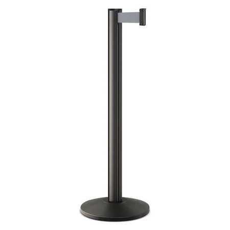 Barrier Post,steel,black Wrinkle (1 Unit