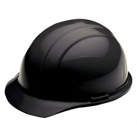 Hard Hat,4 Pt. Ratchet,blk (1 Units In E