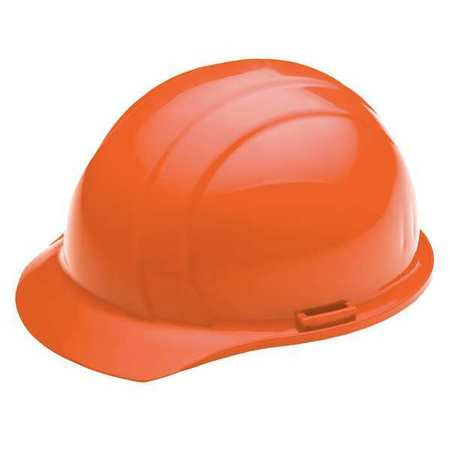 Hard Hat,4 Pt. Ratchet,hi-vis Or (1 Unit