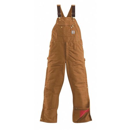 Bib Overalls,brown,inseam 34" (1 Units I