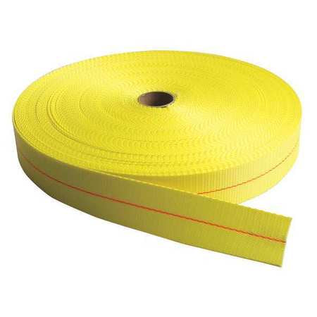 Bulk Webbing,yellow,150 Ft. L,2" W (1 Un