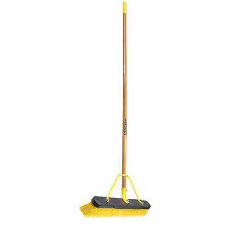 Push Broom,head And Handle,24",yellow (1