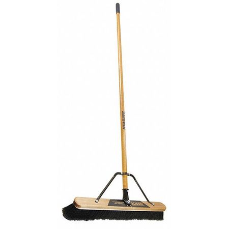 Push Broom,head And Handle,24",black (1