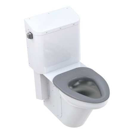 Tank Toilet,white,10" Rough-in,elongated