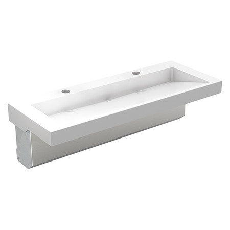 Bathroom Sink,white,rectangular,48"x15"