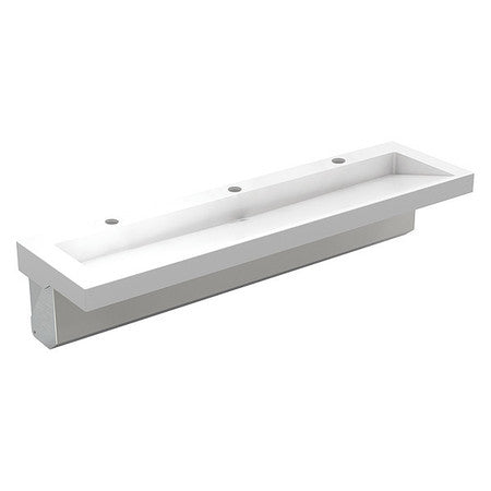 Bathroom Sink,white,rectangular,72"x15"