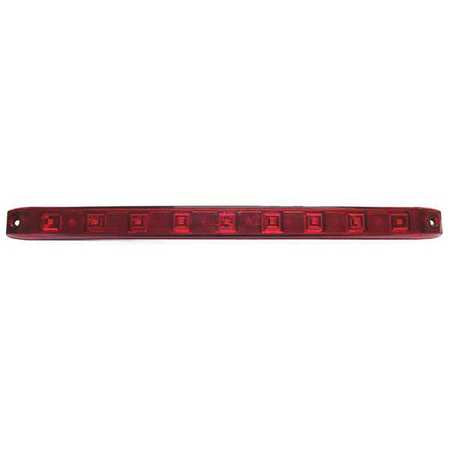 Stop Light Bar,rectangular,red,15-1/2" L