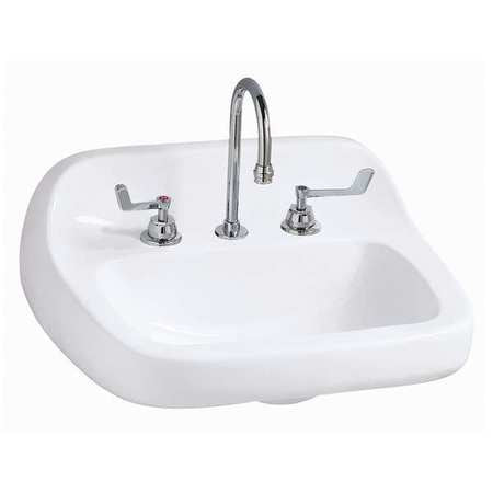 Lavatory Sink,white,commercial,manual (1