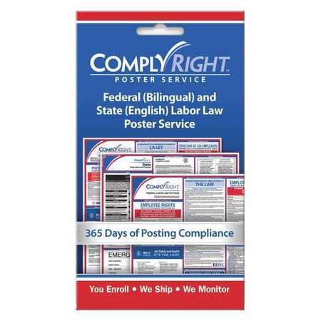 Labor Law Poster Service,english (1 Unit