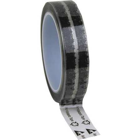 Clear Tape,esd Symbols,1"x72 Yd. (1 Unit