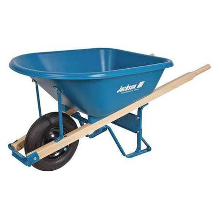 Poly Contractor Wheelbarrow,5.75cu. Ft.