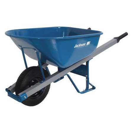 Steel Wheebarrow,flatfree Tires,6cu. Ft.