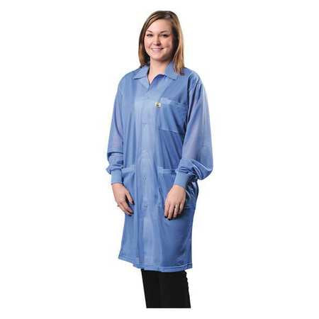 Labcoat With Knitted Cuffs,blue,large (1