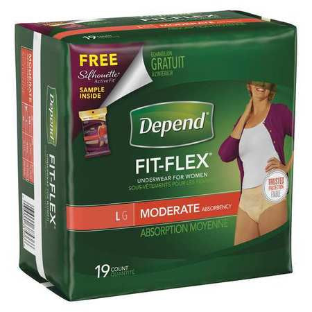 Depend Uwear,mod Abs,large,women,pk19 (1