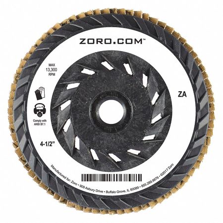 Flap Disc,plastic,27,4-1/2x5/8-11,80grit