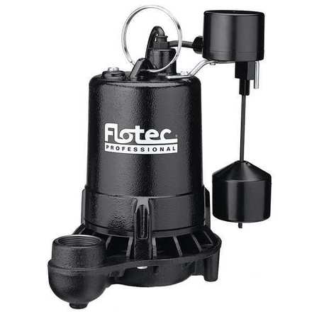 Sump Pump,cast Iron,vert. Switch,1/2hp (