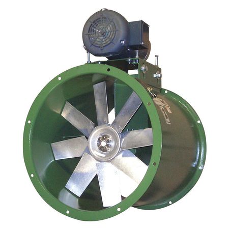 Belt Drive Tube Axial,3hp,1ph,19000 Cfm