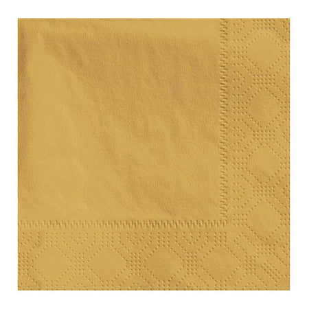 Gold Beverage Napkin,2ply,1/4 Fold,pk250