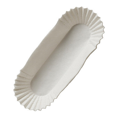 Fluted Eclair Case,white,4.5",pk1000 (10